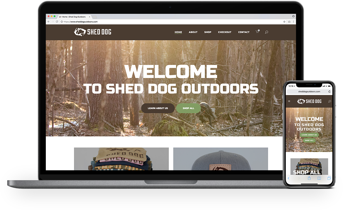 Pixel Press Media Portfolio: Shed Dog Outdoors